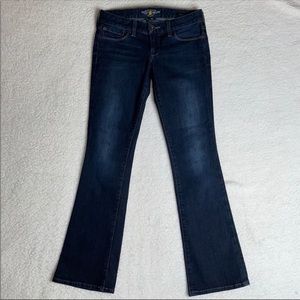 Lucky Brand Denim Jeans Dark Lola Boot Size 25 x 30 1/2